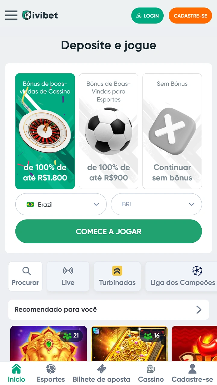 Download da nuvem ou instalação local